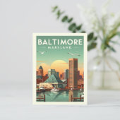  Baltimore Maryland Briefkaart (Staand voorkant)