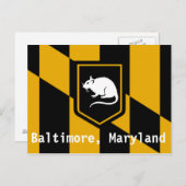 Baltimore Maryland Briefkaart (Voorkant / Achterkant)