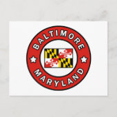 Baltimore Maryland Briefkaart (Voorkant)