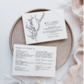 Baltimore Maryland Bruiloft Welkomstroute Bedankkaart