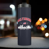 Baltimore Maryland Chic Cityscape Design Thermosbeker