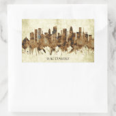 Baltimore Maryland Cityscape Rechthoekige Sticker (Tas)