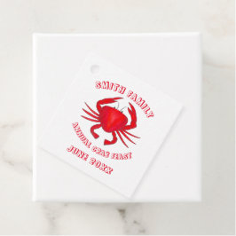 Baltimore Maryland Crab Feast Crustacean Seafood Bedankjes Labels