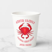 Baltimore Maryland Crab Feast Crustacean Seafood Papieren Bekers (Voorkant)