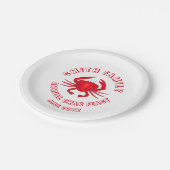 Baltimore Maryland Crab Feast Crustacean Seafood Papieren Bordje (Gekanteld)