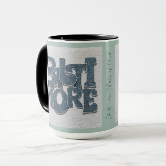 Baltimore Maryland Denim Mug Mok (Voorkant links)