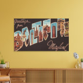 Baltimore, Maryland - Grote letterscènes Canvas Afdruk (Insitu (Woonkamer))