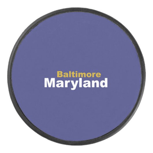 Baltimore, Maryland Hockey Puck (Voorkant)