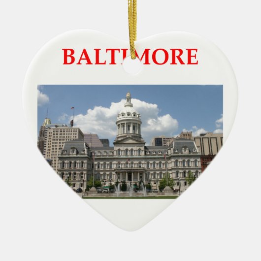 baltimore maryland keramisch ornament (Voorkant)