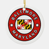 Baltimore Maryland Keramisch Ornament (Voorkant)