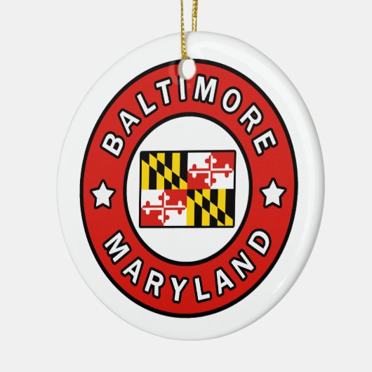 Baltimore Maryland Keramisch Ornament (Links)
