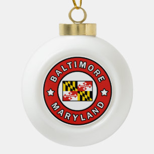 Baltimore Maryland Keramische Bal Ornament
