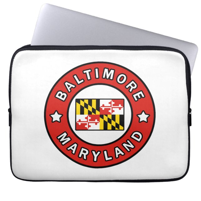 Baltimore Maryland Laptop Sleeve (Voorkant)