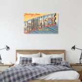 Baltimore, Maryland - Large Letter Scenes 2 Canvas Afdruk (Insitu (Slaapkamer))