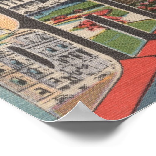 Baltimore, Maryland - Large Letter Scenes 2 Poster (Hoek)