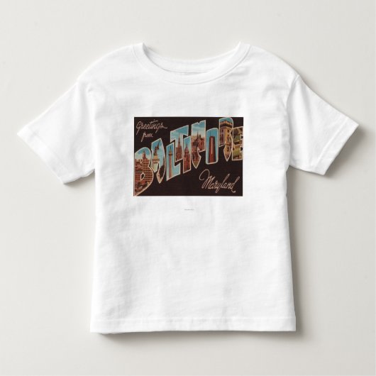 Baltimore, Maryland - Large Letter Scenes 3 Kinder Shirts (Voorkant)