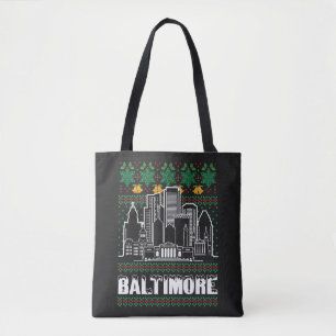 Baltimore Maryland Lelijke Kerst Tote Bag