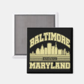 Baltimore, Maryland Magneet (Voorkant / Achterkant)