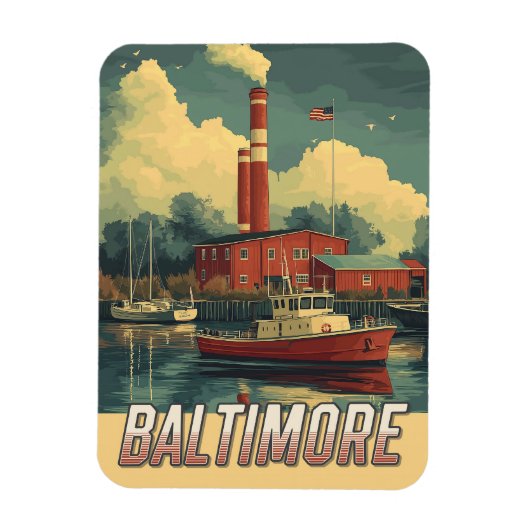  Baltimore Maryland Magneet (Verticaal)