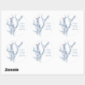 Baltimore Maryland Marine bruiloft gunst Ronde Sticker (Vel)