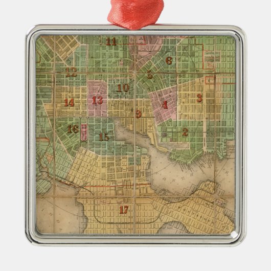 Baltimore, Maryland Metalen Ornament (Voorkant)