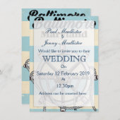 Baltimore Maryland -nautische reisposter Kaart (Voorkant / Achterkant)