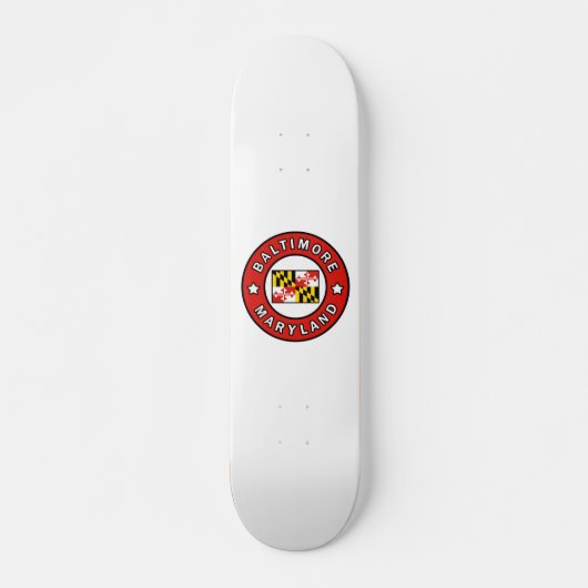 Baltimore Maryland Persoonlijk Skateboard (Voorkant)
