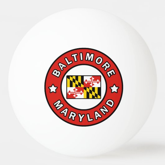 Baltimore Maryland Pingpongbal (Voorkant)