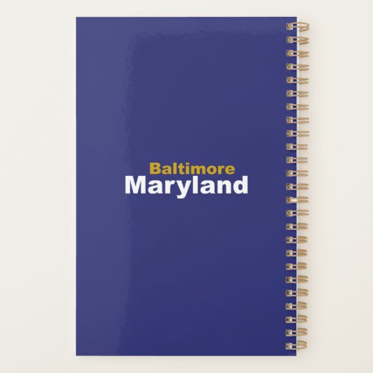 Baltimore, Maryland Planner  (Achterkant)