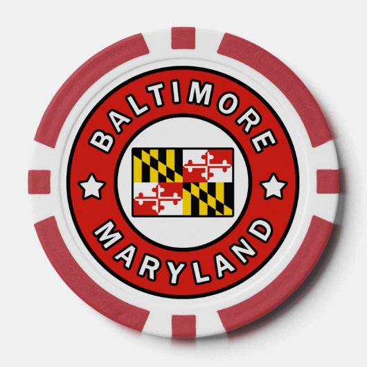 Baltimore Maryland Pokerchips (Voorkant)