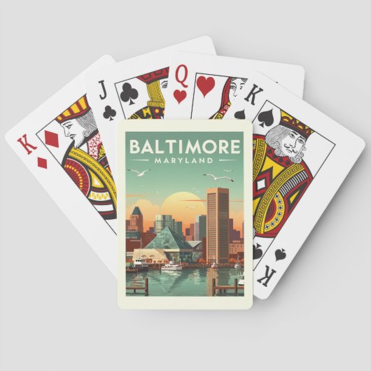  Baltimore Maryland Pokerkaarten (Achterkant)