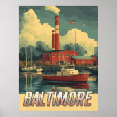  Baltimore Maryland Poster (Voorkant)
