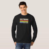 Baltimore Maryland Pride Rainbow Flag Gay Pride Me T-shirt (Voorkant volledig)