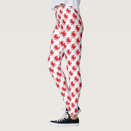 Baltimore Maryland Red Crab Crabs Seafood Foodie Leggings (Links)