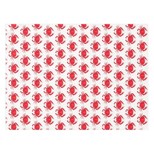 Baltimore Maryland Red Hard Shell Crab Seafood Tafelkleed (Voorkant (Horizontaal))