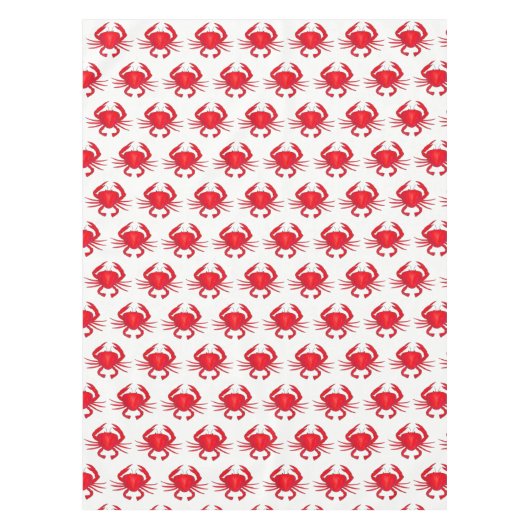 Baltimore Maryland Red Hard Shell Crab Seafood Tafelkleed (Voorkant)