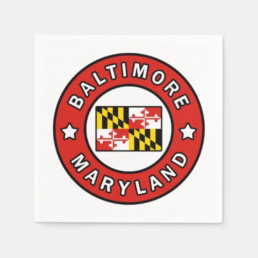 Baltimore Maryland Servetten (Voorkant)