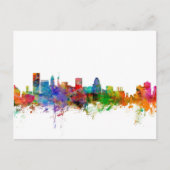 Baltimore Maryland Skyline Briefkaart (Voorkant)