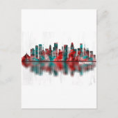 Baltimore Maryland Skyline Feestdagenkaart (Voorkant)