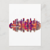 Baltimore Maryland Skyline Feestdagenkaart (Voorkant)