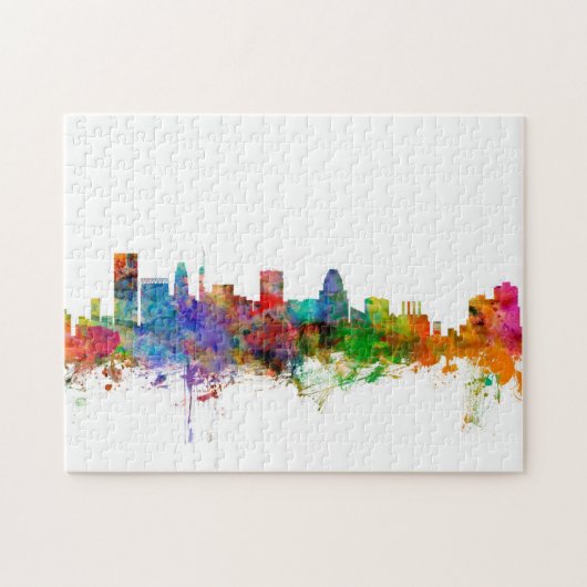 Baltimore Maryland Skyline Legpuzzel (Horizontaal)