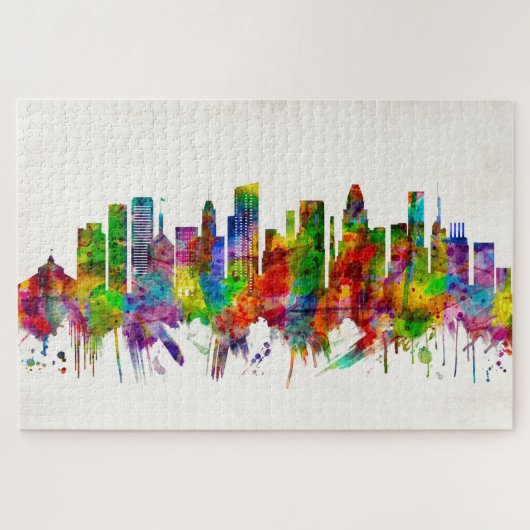 Baltimore Maryland Skyline Legpuzzel (Horizontaal)