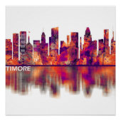 Baltimore Maryland Skyline Perfect Poster (Voorkant)