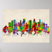 Baltimore Maryland Skyline Poster (Voorkant)