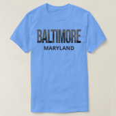 Baltimore Maryland Skyline Pride I T-shirt (Design voorkant)