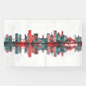 Baltimore Maryland skyline Spandoek (Horizontaal)
