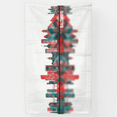 Baltimore Maryland skyline Spandoek (Verticaal)