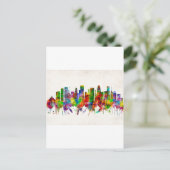 Baltimore Maryland Skyline Uitnodiging Briefkaart (Staand voorkant)