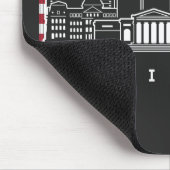 Baltimore Maryland Skyline USA Flag Muismat (Hoek)