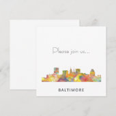 BALTIMORE MARYLAND SKYLINE WB1 - KAART (Voorkant / Achterkant)